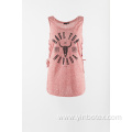 Single jersey sleeveless T shirt